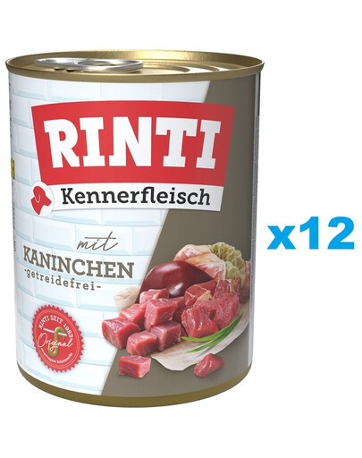 RINTI Kennerfleisch Rabbit králik 12x800 g