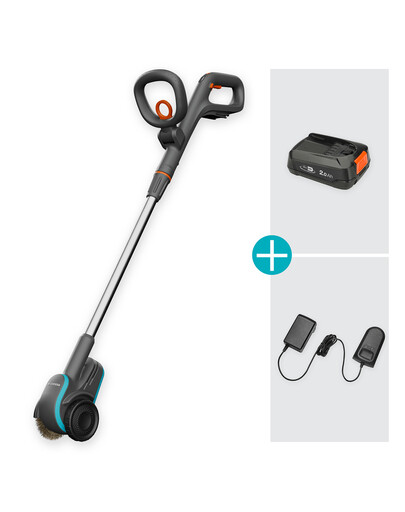 GARDENA Akumulatorowa szczotka do fug 1800/18V P4A z akumulatorem