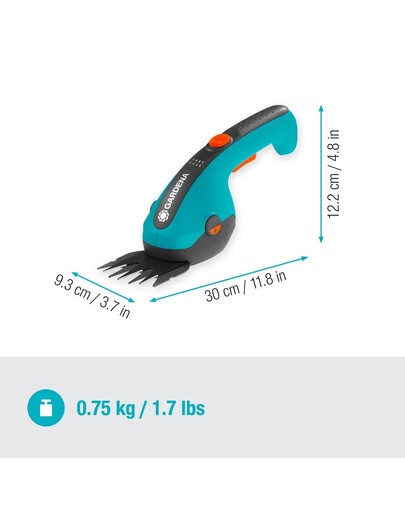 GARDENA Akumulátorové nožnice na trávu ClassicCut Li
