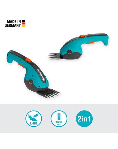 GARDENA Akumulátorové nožnice na trávu ClassicCut Li