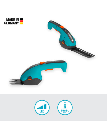 GARDENA Akumulátorové nožnice na trávu a kríky ClassicCut Li