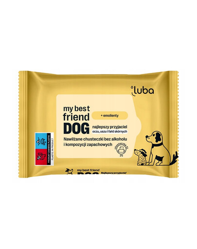 LUBA My best friend Vlhčené obrúsky pre starostlivosť o oči, uši a kožné záhyby 25 ks