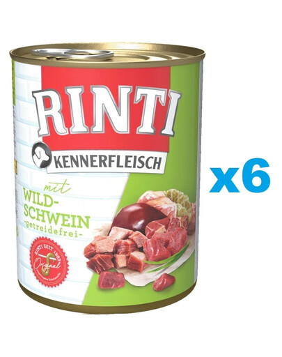 RINTI Kennerfleisch Wild boar Kanec 6x400 g