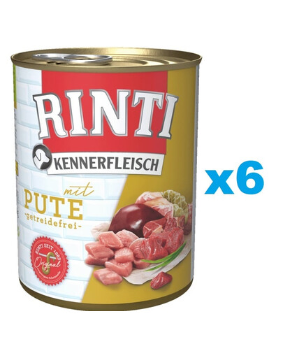 RINTI Kennerfleisch Turkey moriak 6x800 g