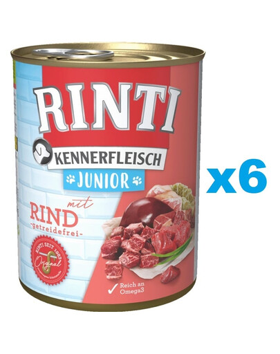 RINTI Kennerfleish Junior Beef 6x400 g