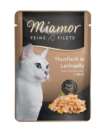 MIAMOR Feline Filets Tuna & Salmon 24×100g Kapsička tuniak a losos