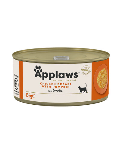 APPLAWS Cat Adult Chicken Breast with Pumpkin in Broth kuracie prsia a tekvica vo vývare 156 g