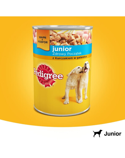 PEDIGREE Konzerva junior kurča v aspiku 400 g