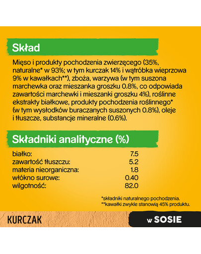 PEDIGREE kuracie a zelenina v omáčke 0.1 kg