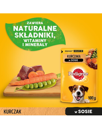 PEDIGREE kuracie a zelenina v omáčke 0.1 kg
