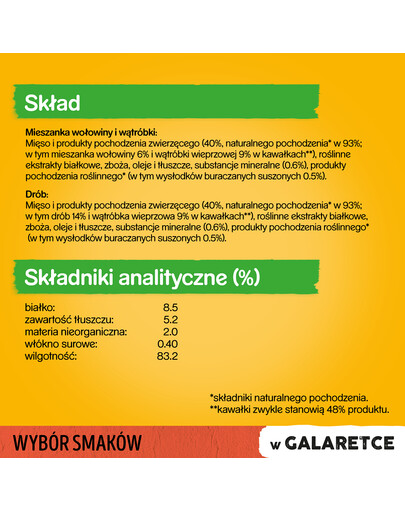 PEDIGREE hovädzie a hydina 4 x 0.1 kg