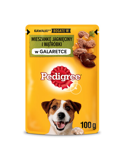 Pedigree vrecko krmivo pre psov s jahňacím v želé 100g