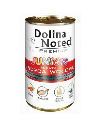 DOLINA NOTECI Junior hovädzie srdce 400 g