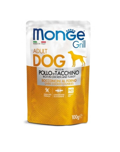 MONGE Grill kuracie a morčacie 100g