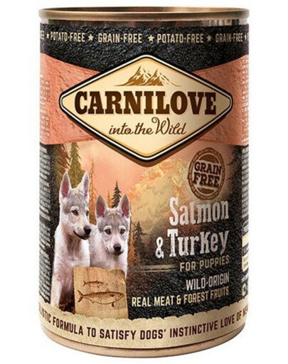 CARNILOVE Dog Puppies Wild Meat Salmon & Turkey 400g