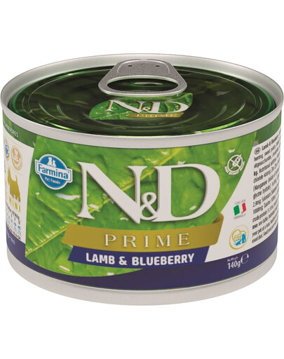 N&D DOG Prime Adult Lamb & Blueberry Mini 140 g