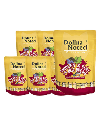 DOLINA NOTECI Superfood kuracie, hovädzie a treska 10x85g