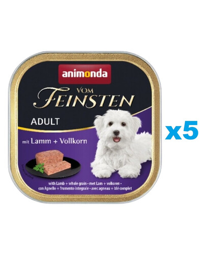 ANIMONDA Vom Feinsten Menue zestaw z jagnięciną i ziarnami 5 x 150 g