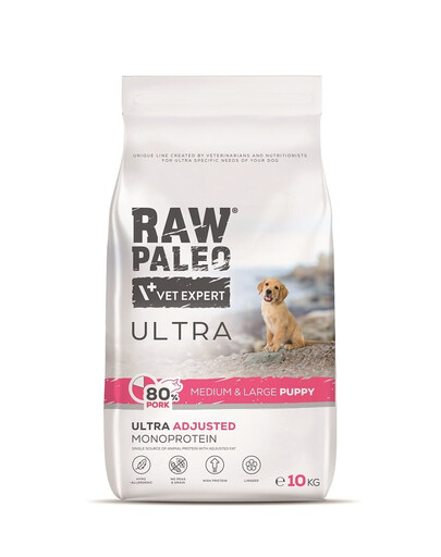 RAW PALEO Ultra Pork Medium&Large Puppy 10 kg pre šteniatka stredných a veľkých plemien