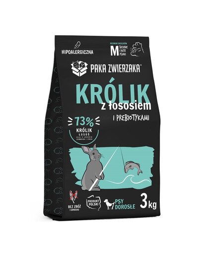 PET PAKA Seventh Heaven suché krmivo s králikom a lososom M 3kg