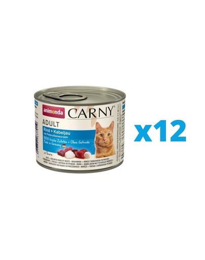 ANIMONDA Carny Adult karma dla kota puszka 12 x 200g