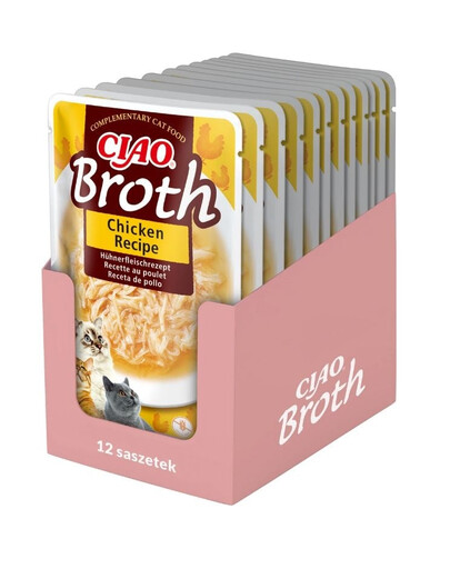 INABA CIAO Broth Kurací vývar pre mačky 12x40 g