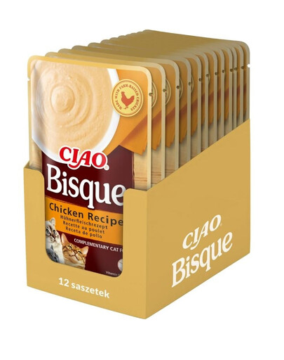 INABA CIAO Bisque Krémová kuracia polievka 12x40g