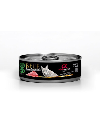 Beef for sterilised cats Wołowina koty sterylizowane 85 g