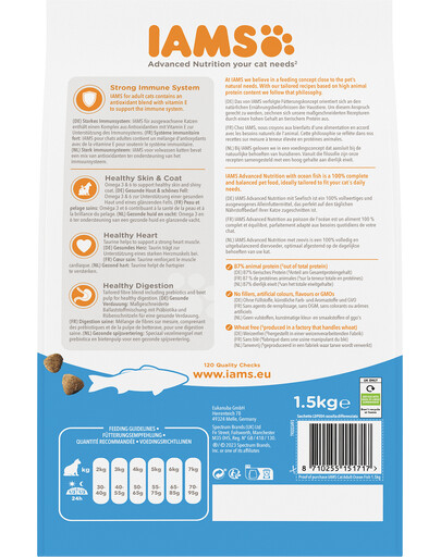 for Vitality dla dorosłych kotów z rybami oceanicznymi 1,5 kg