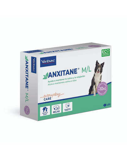 Anxitane M/L 30 tabletek Suplement diety na stres dla psów i kotów powyżej 10 kg