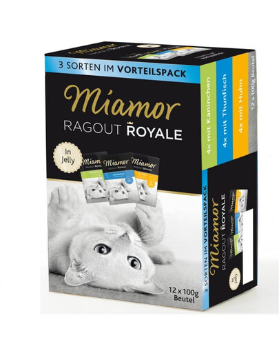 Ragout Royale Multibox 12 x 100 g smaki rybne i mięsne w galaretce