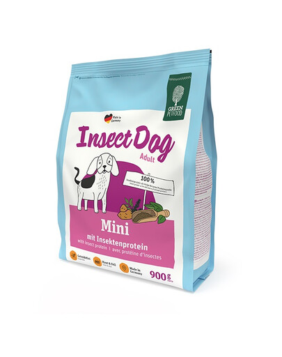 GREEN PETFOOD InsectDog Mini 900g krmivo s hmyzom pre malých psov