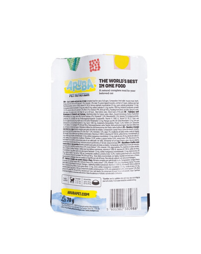 ARUBA Cat Dorsz i królik z bok choy i kelpem 70 g