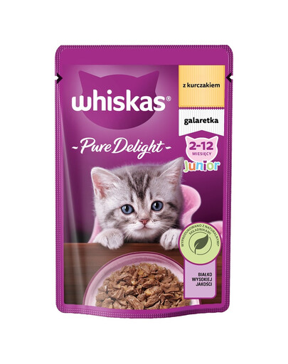 WHISKAS Junior 85 g Kapsička s kuracím mäsom