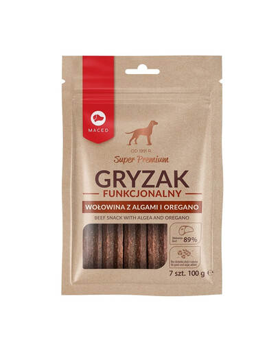 MACED 7 ks/100 g Funkčný hryzák s riasami a oreganom