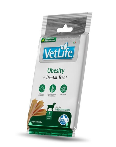 FARMINA Vet Life Obesity 100 g (7 ks) Dentálna maškrta pre stredné a veľké psy