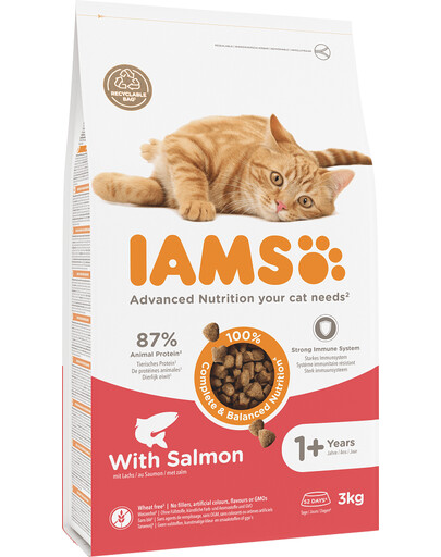 IAMS Cat Adult All Breeds Salmon 3 kg