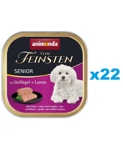 ANIMONDA Vom Feinsten senior drób i jagnięcina 22x150 g