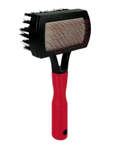 TRIXIE Mäkká obojstranná kefa s gumovou rukoväťou