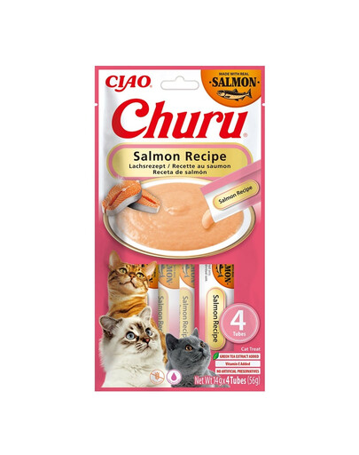 Churu Cat Salmon 4x14g kremowy przysmak dla kotao smaku łososia