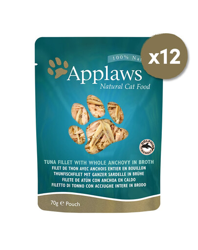 Applaws Pouch saszetki w bulionie 12 x 70 g