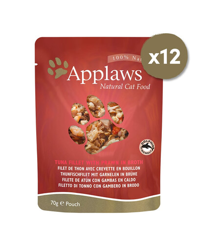 Applaws Pouch saszetki w bulionie 12 x 70 g