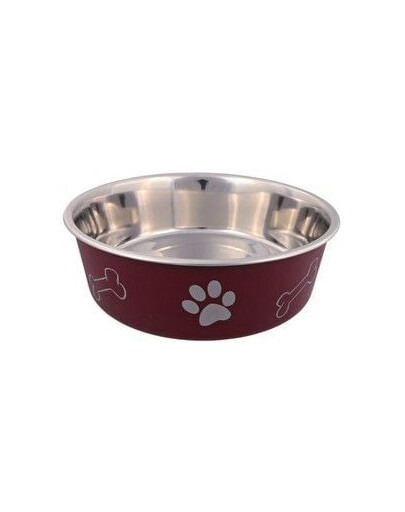 TRIXIA Kovová miska s plastovým poťahom 0,25 l / 12 cm
