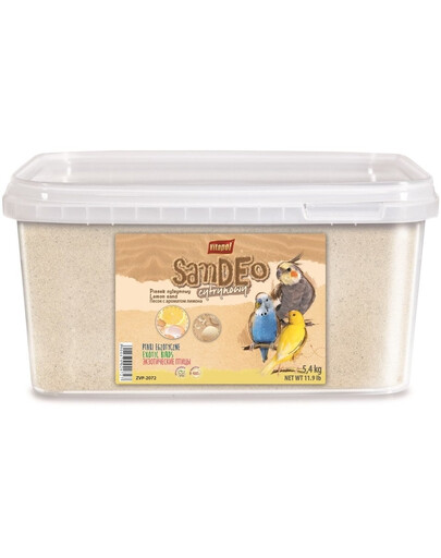 Piasek dla ptaków cytrynowy - wiadro 5,4kg