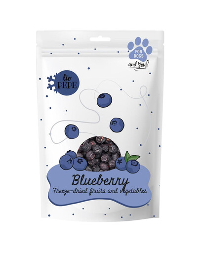 PAKA ZWIERZAKA PEPE 15g Lyofilizované ovocie čučoriedka pre psa