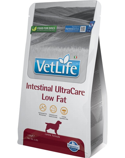 FARMINA Vet Life Dog Intestinal Ultra Care Low Fat 1,5 kg Diétne krmivo pre psov