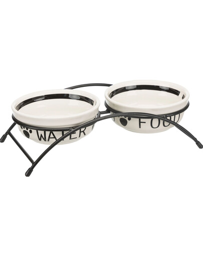 TRIXIE Keramické misky na stojane 2 x 2,6 l