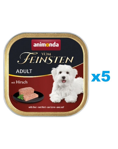 ANIMONDA Vom Feinsten Forest zestaw z jeleniem 5 x 150 g