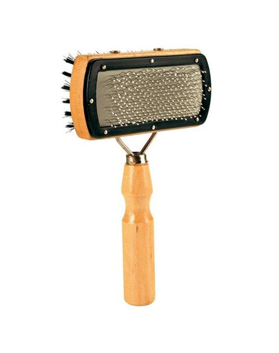 TRIXIE Mäkká obojstranná kefa (drôtená a nylonový)