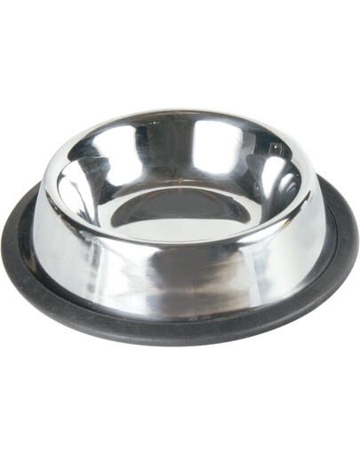 TRIXIE Miska z nerezovej ocele s gumovým dnom 0,2 l